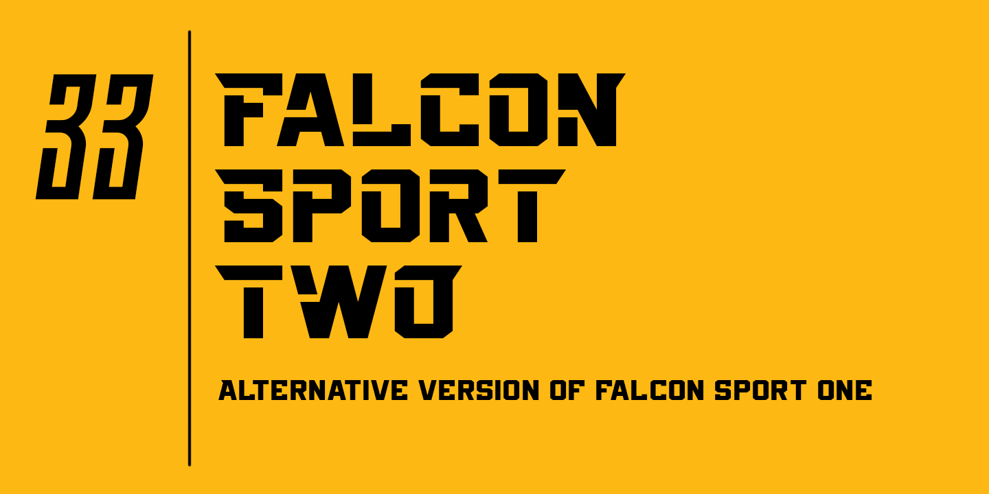 Пример шрифта Falcon Sport #1